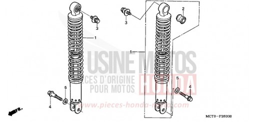 REAR CUSHION FJS600A4 de 2004